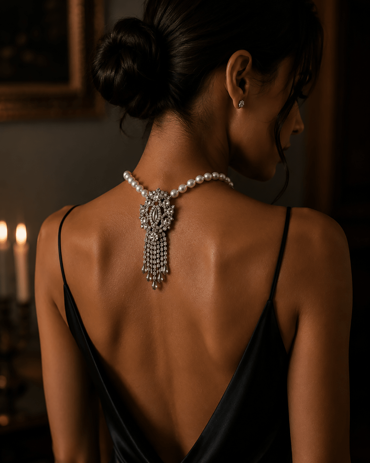 How to style the Esther Pearls with Antique Brooches - Godfrey Allure | Old Hollywood Sterling Silver Jewelry & Rivière Necklaces
