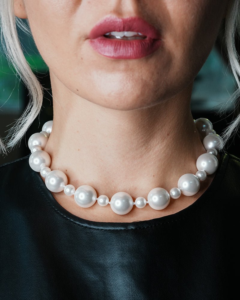 Constance 15" Statement Pearl Necklace - Godfrey Allure Jewelry | Refined Sterling Silver Women’s Jewelry