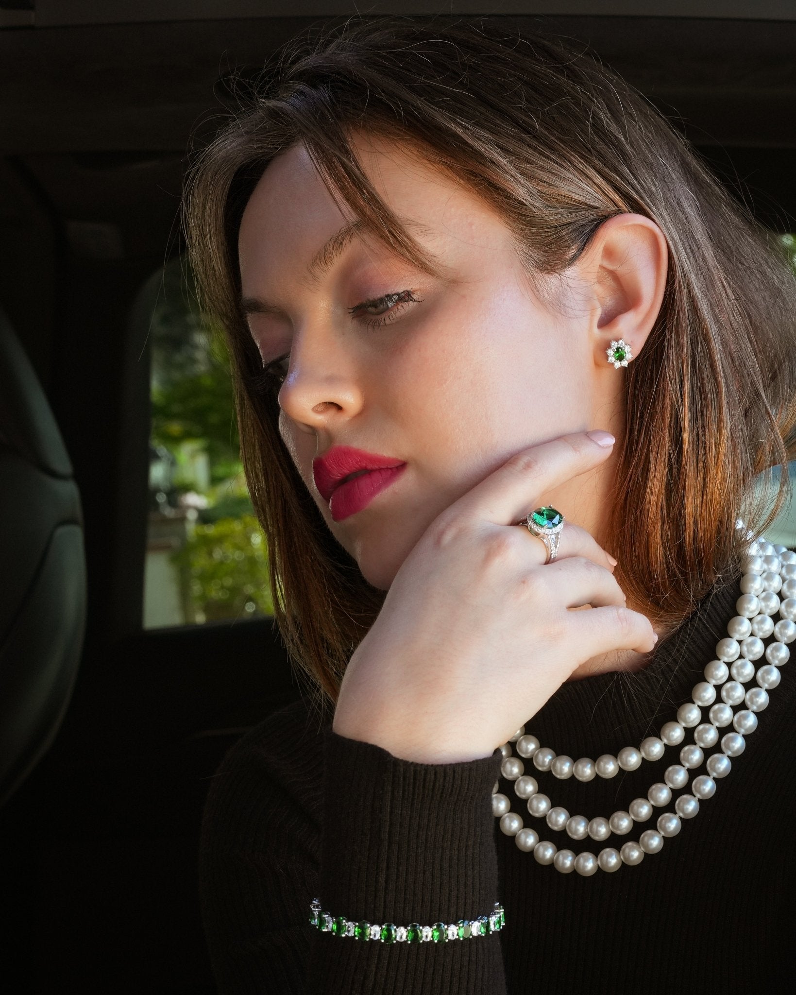 Esther, Pearl Necklace - Godfrey Allure Jewelry | Refined Sterling Silver Women’s Jewelry