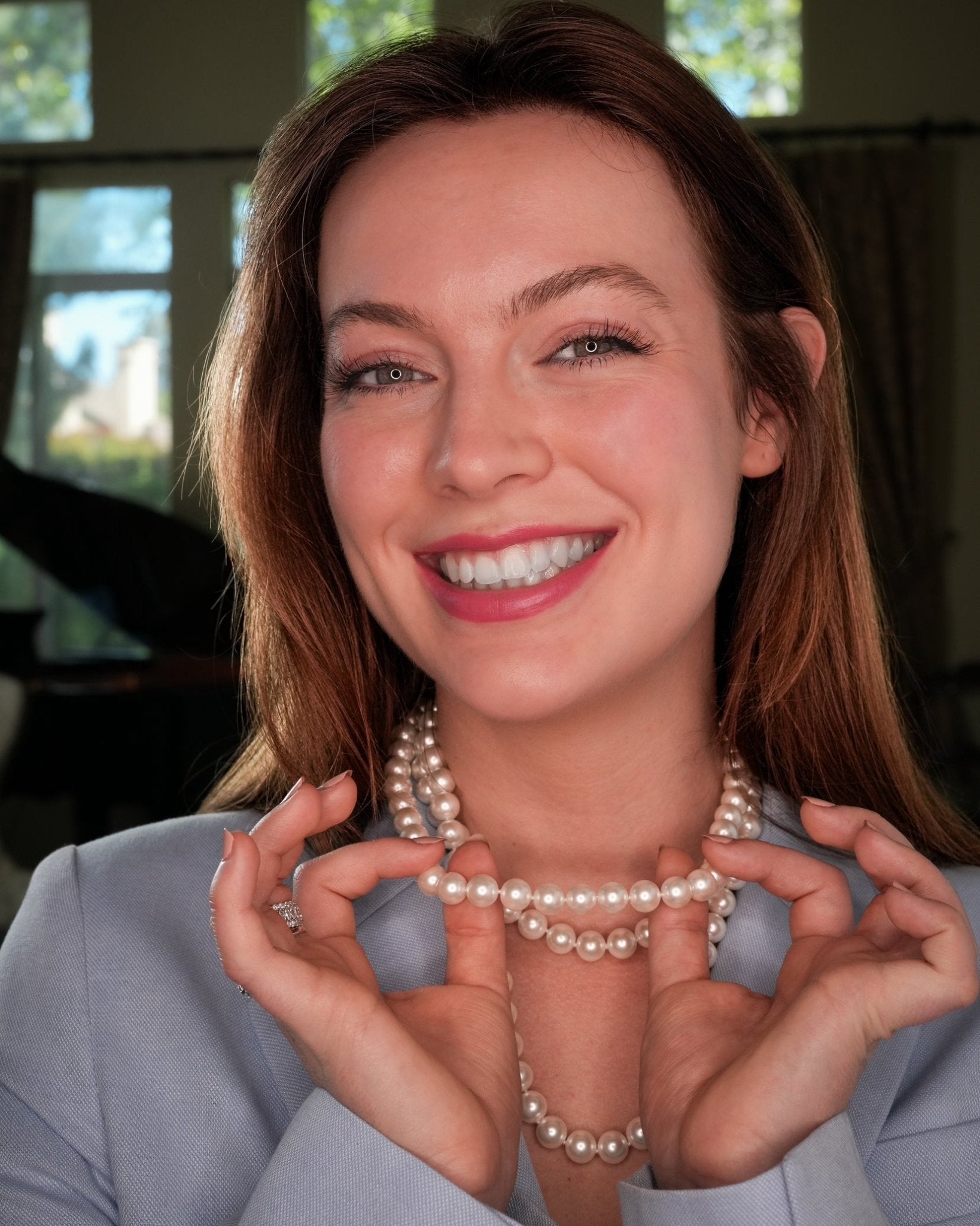 Esther, Pearl Necklace - Godfrey Allure Jewelry | Refined Sterling Silver Women’s Jewelry