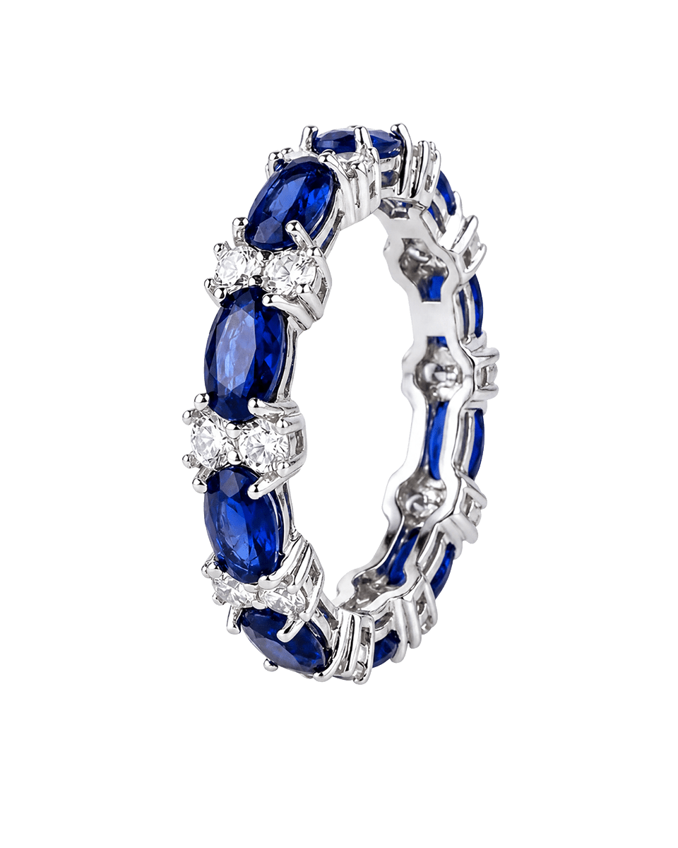 Follies Cocktail Ring –– Emerald or Sapphire Colors - Godfrey Allure | Old Hollywood Sterling Silver Jewelry & Rivière Necklaces