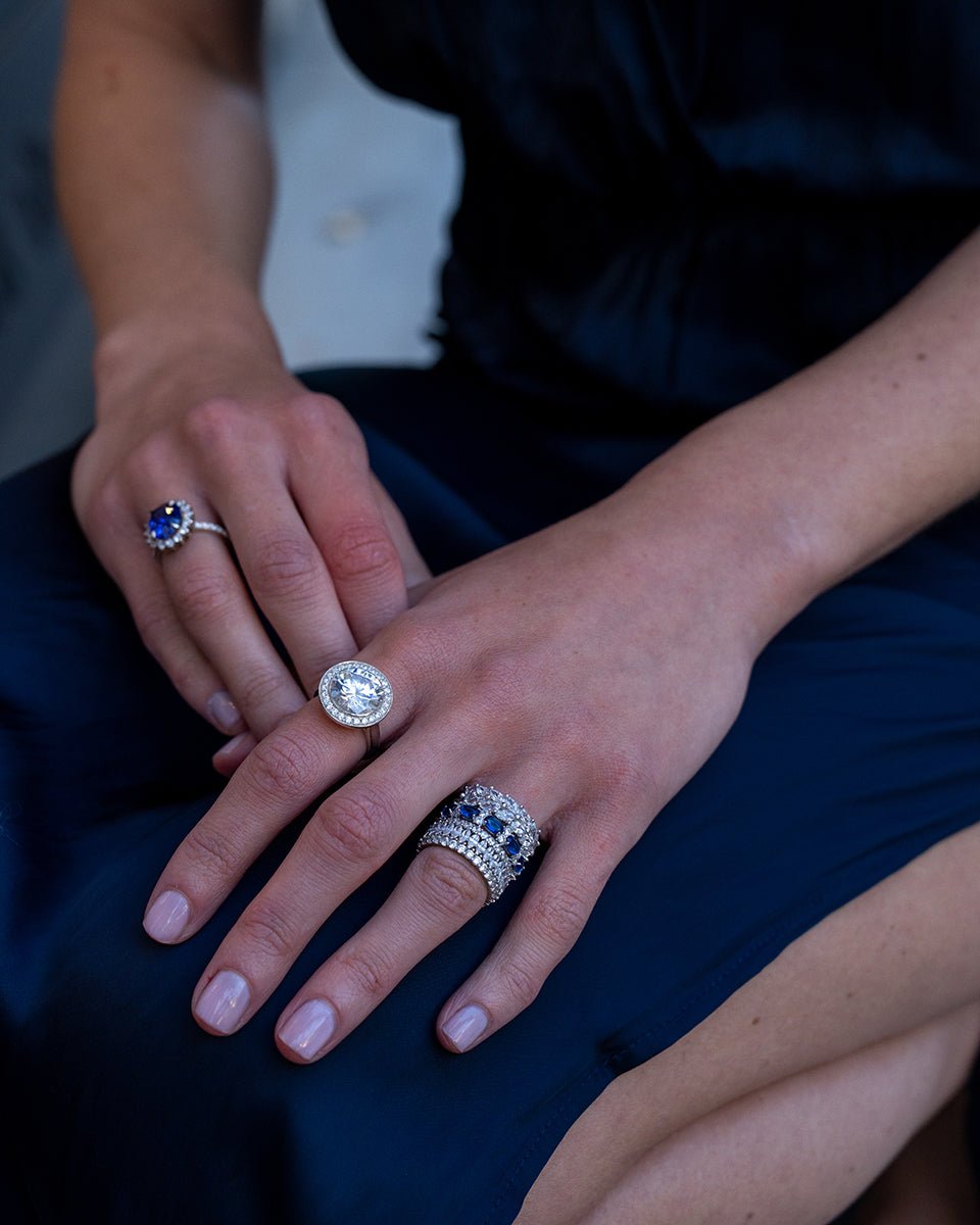 The Crawford Spotlight Ring | Old European Cut - Godfrey Allure Jewelry | Crafted in Refined Silver and Allyure Stones™ Designed for Modern Muses