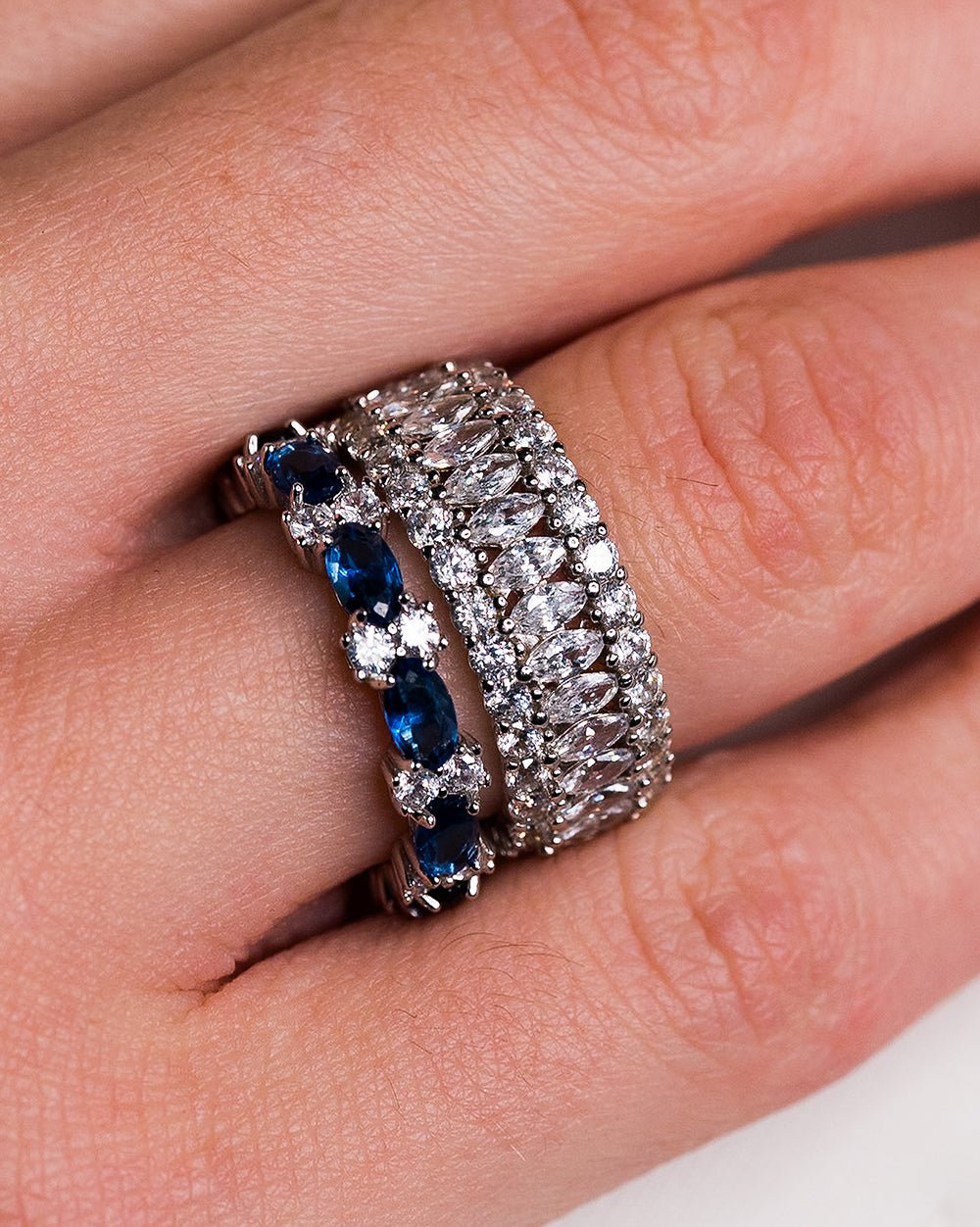 The Ingrid Eternity Ring - Godfrey Allure Jewelry | Crafted in Refined Silver and Allyure Stones™ Designed for Modern Muses