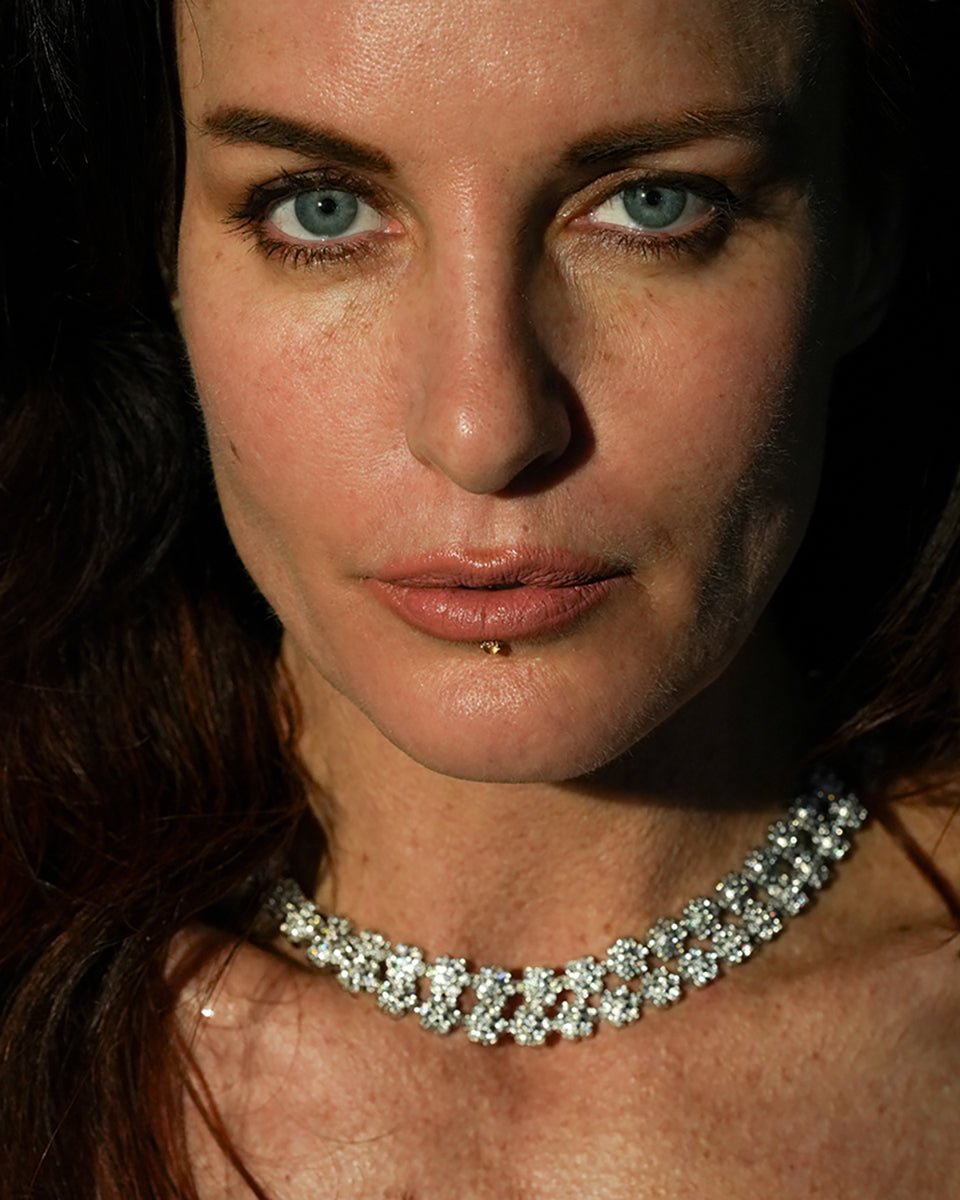 How to style a Riviére Necklace for Day and Night | Godfrey Allure - Godfrey Allure Jewelry | Crafted in Refined Silver and Allyure Stones™  Designed for Modern Muses