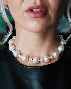 Constance 15" Statement Pearl Necklace - Godfrey Allure Jewelry | Premium Sterling Silver Women’s Jewelry