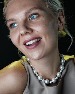 Constance 15" Statement Pearl Necklace - Godfrey Allure Jewelry | Premium Sterling Silver Women’s Jewelry