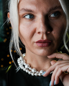 Constance 15" Statement Pearl Necklace - Godfrey Allure Jewelry | Premium Sterling Silver Women’s Jewelry