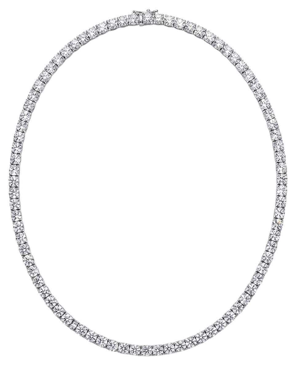 Cornelia Necklace — Old Hollywood Rivière - Godfrey Allure | Old Hollywood Sterling Silver Jewelry & Rivière Necklaces