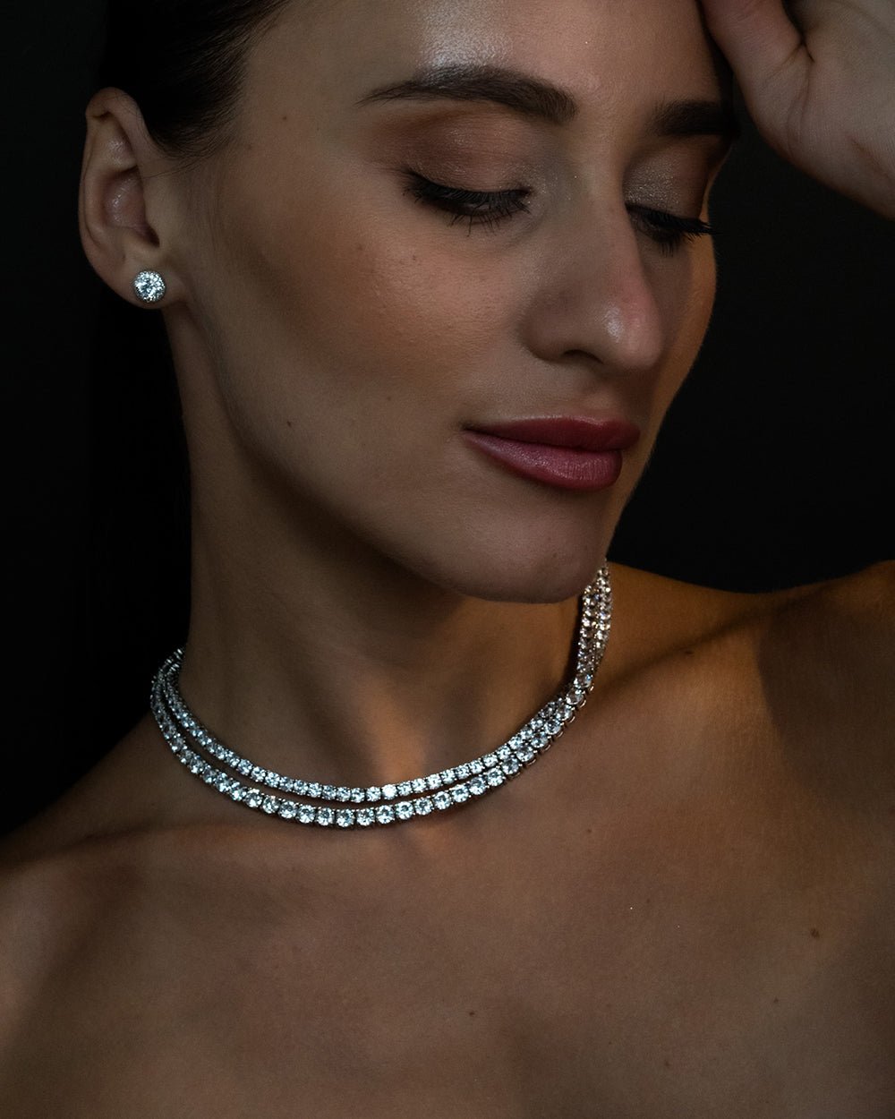 Cornelia Old Hollywood Rivière - Godfrey Allure Jewelry | Crafted in Refined Silver and Allyure Stones™ Designed for Modern Muses