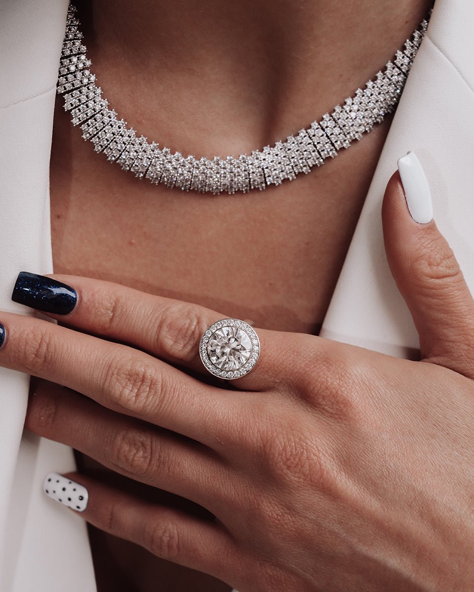Crawford Ring — Old European Cut - Godfrey Allure | Old Hollywood Sterling Silver Jewelry & Rivière Necklaces