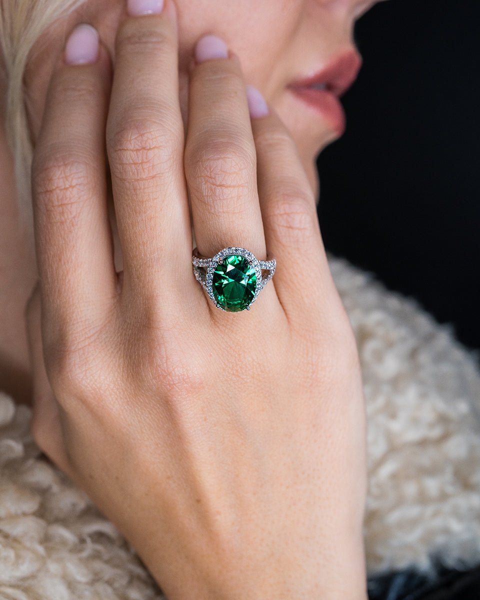 Eden Emerald Ring - Godfrey Allure Jewelry | Crafted in Refined Silver and Allyure Stones™ Designed for Modern Muses