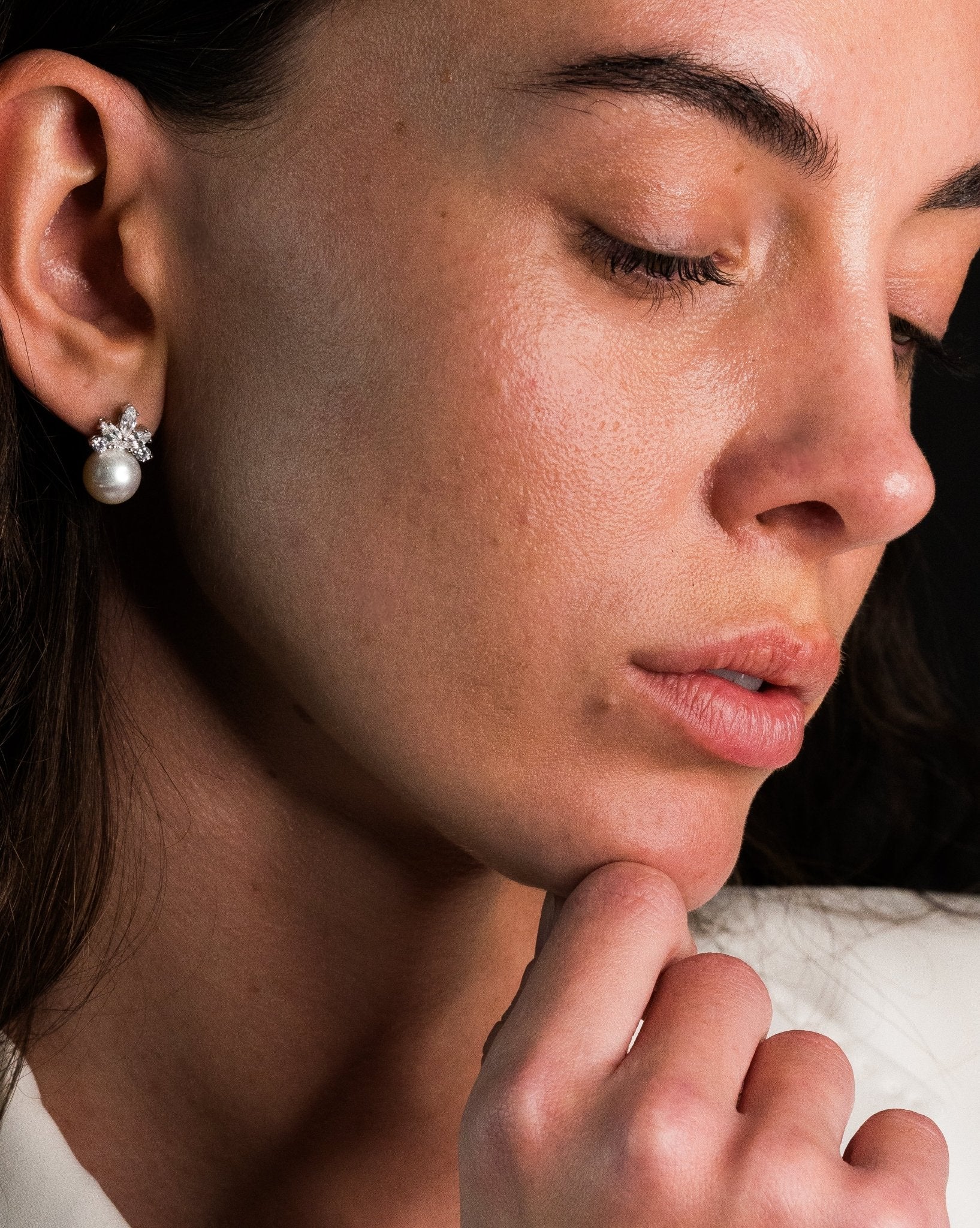 Eula Floral Pearl Earrings - Godfrey Allure Jewelry | Crafted in Refined Silver and Allyure Stones™ Designed for Modern Muses