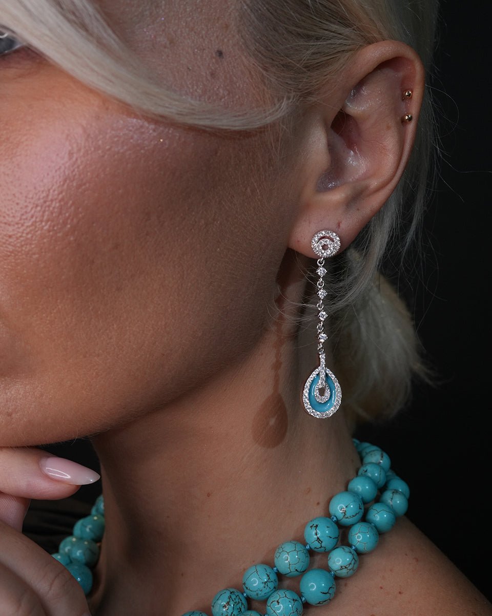 Florenz Drop Earrings - Godfrey Allure Jewelry | Refined Sterling Silver Women’s Jewelry