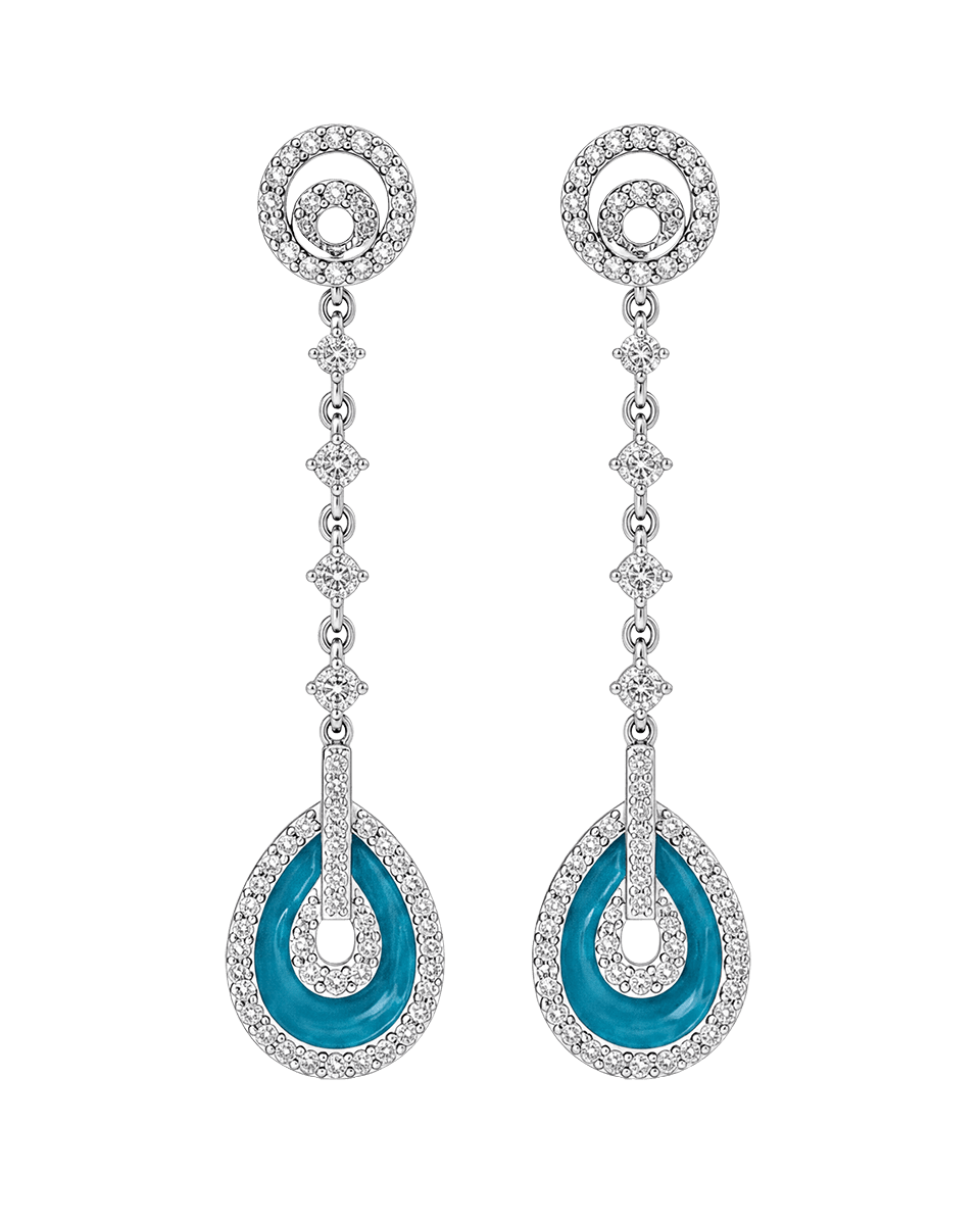 Florenz Drop Earrings - Godfrey Allure | Old Hollywood Sterling Silver Jewelry & Rivière Necklaces