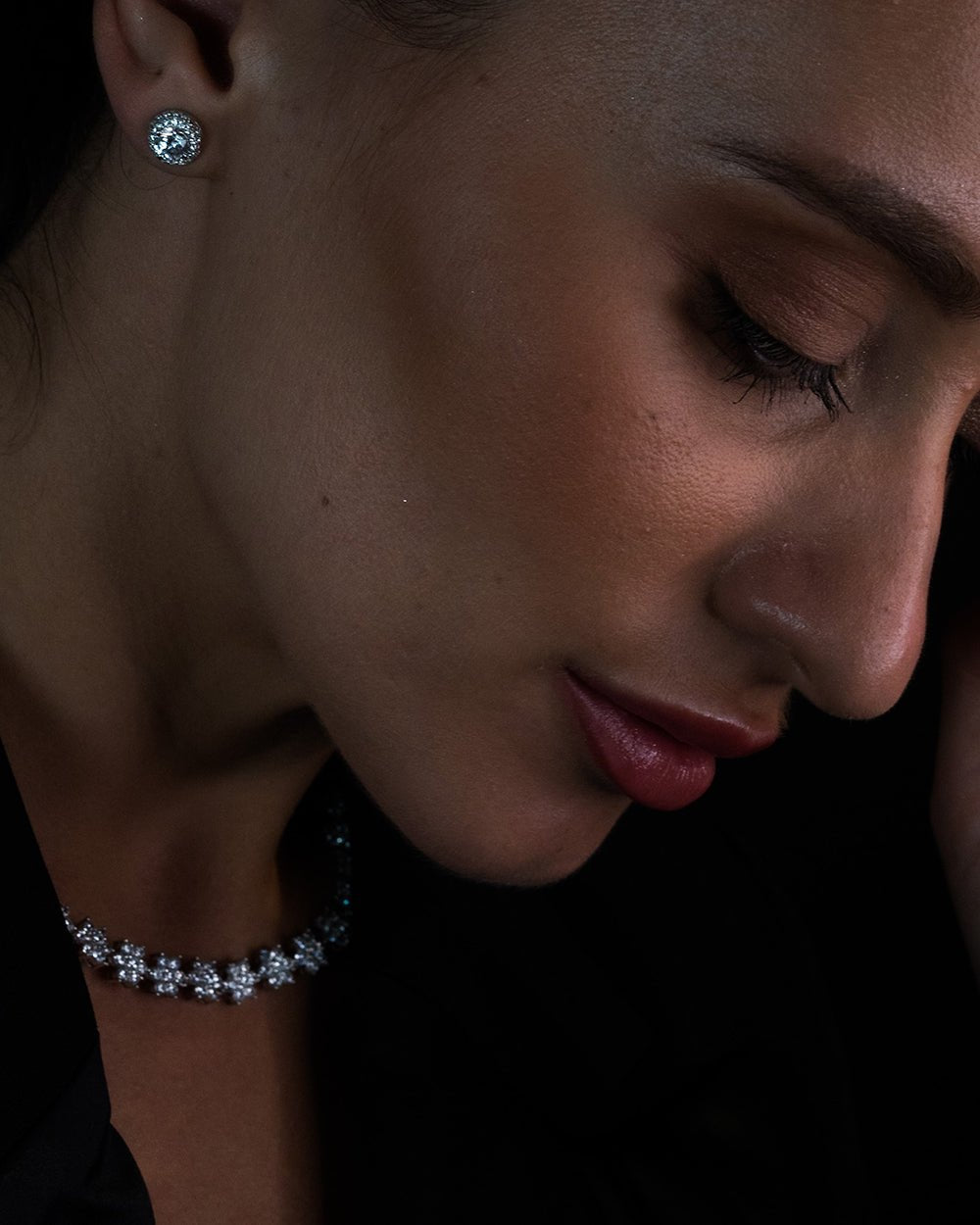 Georgie Halo Stud Earrings - Godfrey Allure Jewelry | Crafted in Refined Silver and Allyure Stones™ Designed for Modern Muses