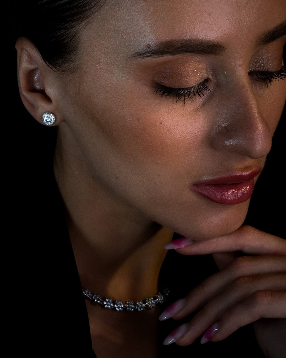 Georgie Halo Stud Earrings - Godfrey Allure Jewelry | Crafted in Refined Silver and Allyure Stones™ Designed for Modern Muses