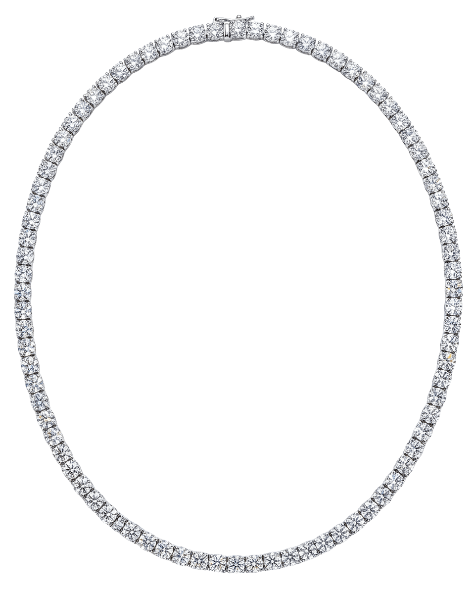 Irene Necklace — Old Hollywood Rivière - Godfrey Allure | Old Hollywood Sterling Silver Jewelry & Rivière Necklaces