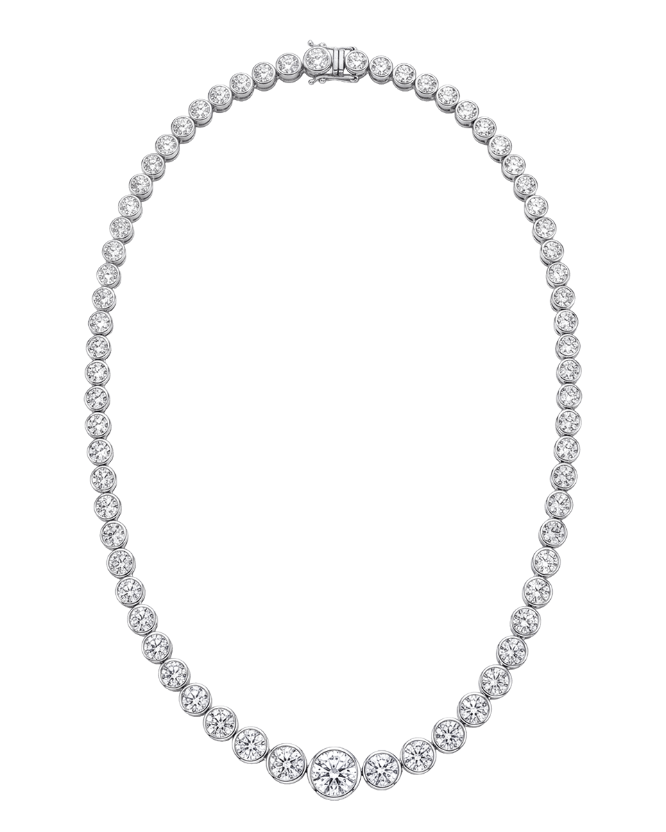 Lombard Necklace - Rivière - Godfrey Allure | Old Hollywood Sterling Silver Jewelry & Rivière Necklaces