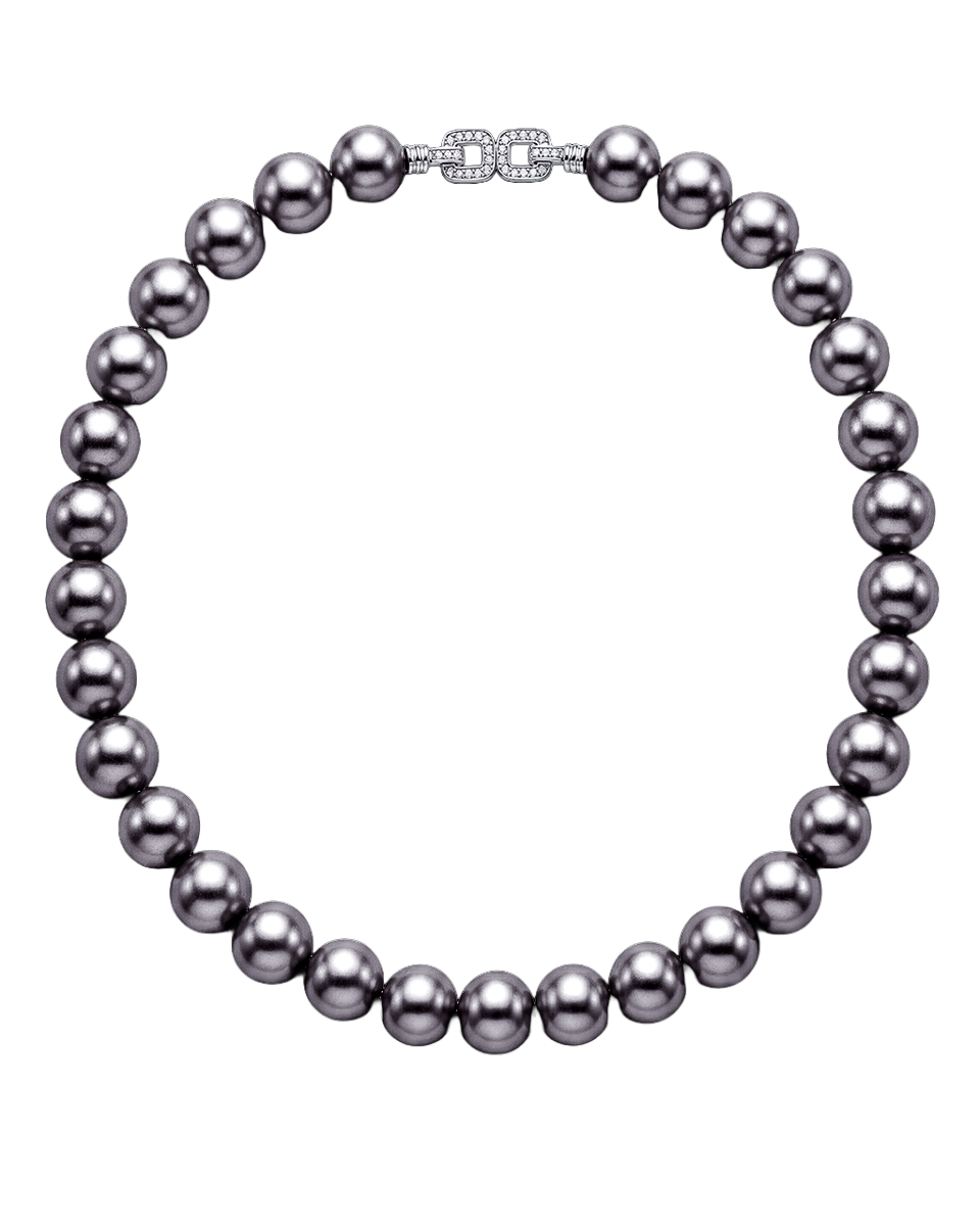 Mireille Pearls Necklace - Godfrey Allure | Old Hollywood Sterling Silver Jewelry & Rivière Necklaces