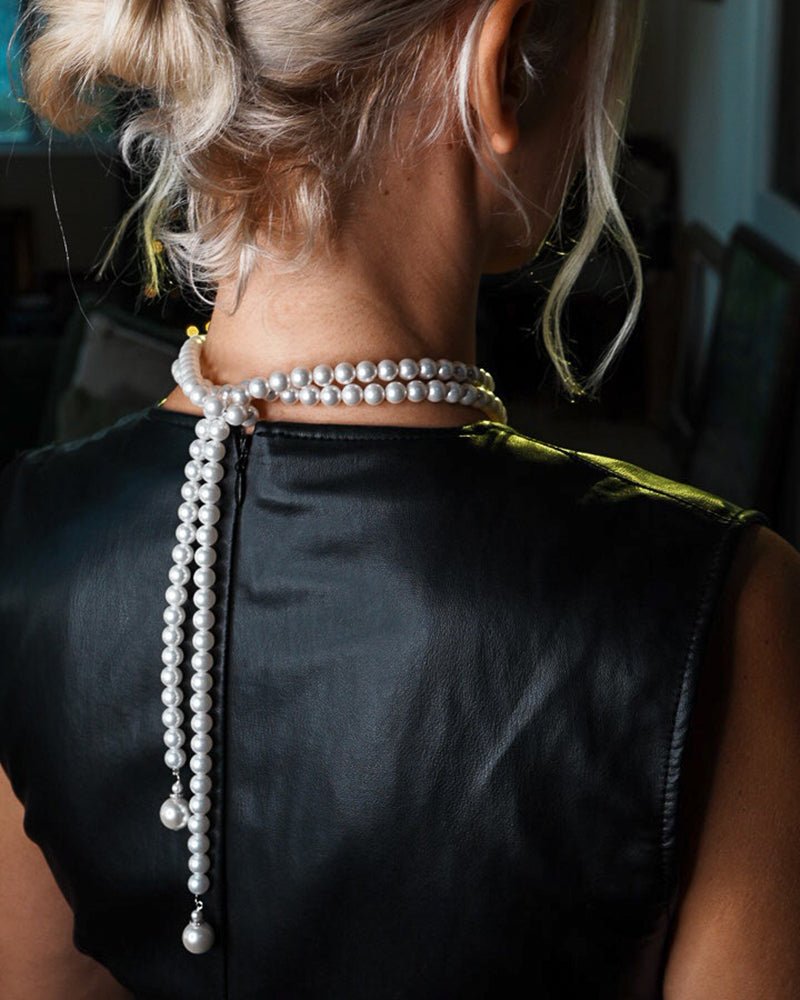 Miriam Lariat 45 inch Pearl Necklace - Godfrey Allure Jewelry | Refined Sterling Silver Women’s Jewelry