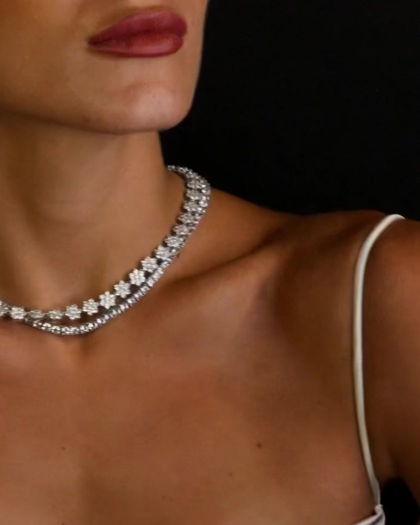 Brigitte Fleur floral  design rivière by Godfrey Allure