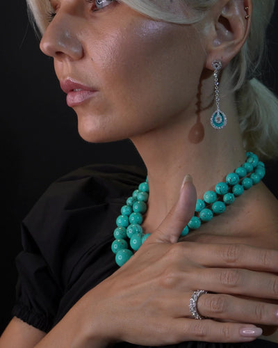 Florenz turquoise  Drop earrings by Godfrey Allure