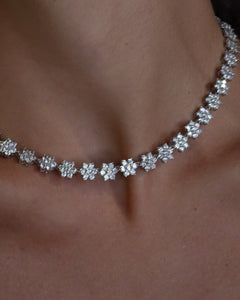 Brigitte Fleur floral rivière design by Godfrey Allure/Allyure stones
