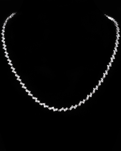 Godfrey Allure Astor Necklace – Round Bezel CZ in Silver | Premium Sterling Silver Women’s Jewelry by Godfrey Allure